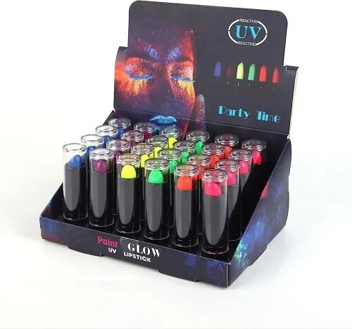 Ttt Glow in the Dark Neon Lipstick Set