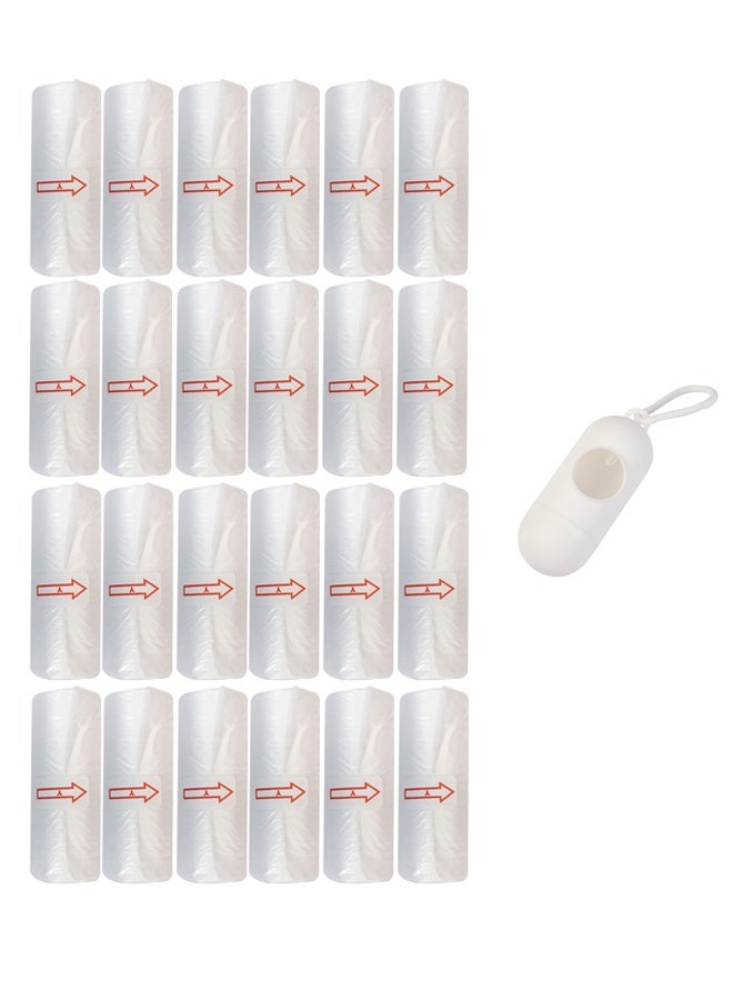 20 rolls of garbage bags and one garbage bag storage capsule, pet  bag, dog garbage bag, pet cleaning bag, pet  bag, pet excrement bag, pet  bag. - Image 1