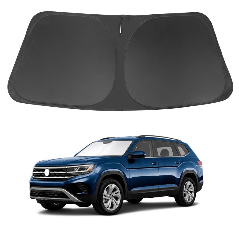 Windshield Sun Shade for 20182024 2025 Volkswagen Atlas VW Atlas Cross Sport Accessories Front Window Sunshade Shield Keep Your Car Interior Cooler