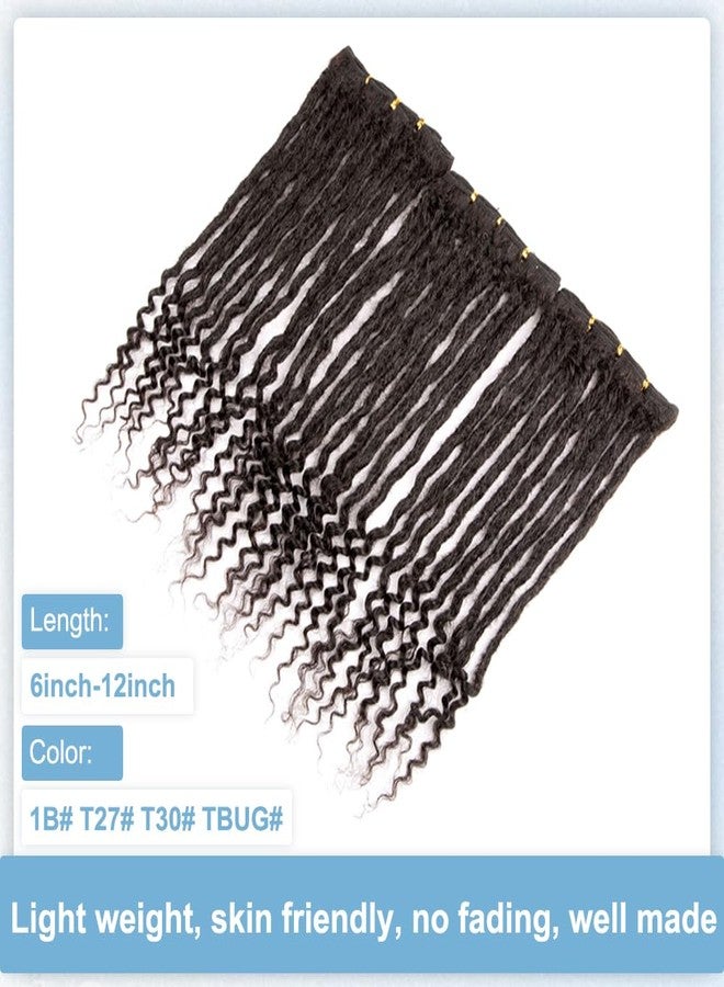 Originea 0.6cm 6-18 Inch 100% Human Hair Dreadlock Extensions Curly Ends Loc Extensions Human Hair For Women/Kids Handmade Permanent Loc Extensions Can Be Dyed Bleached Curled 1B# 8 inch 30 Strands - Image 4
