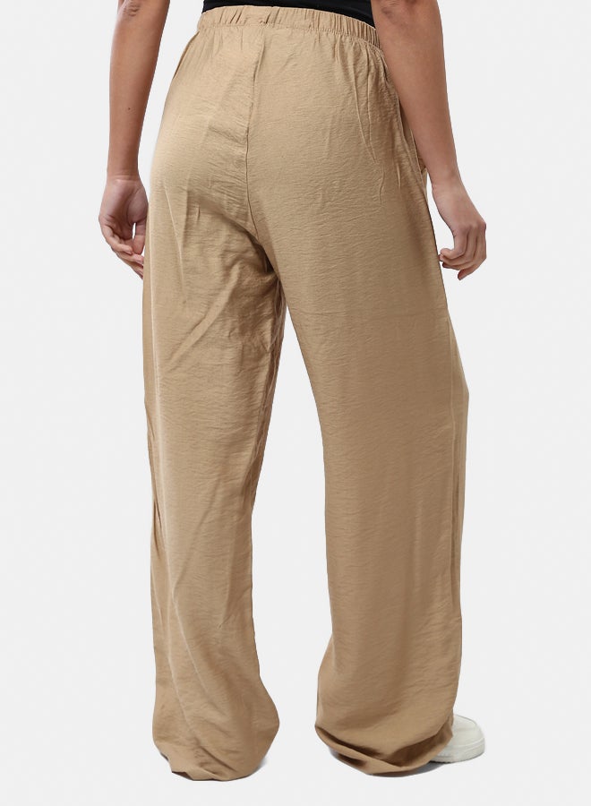RAVIN Elastic Waist Textured Wide Pants - Image 4