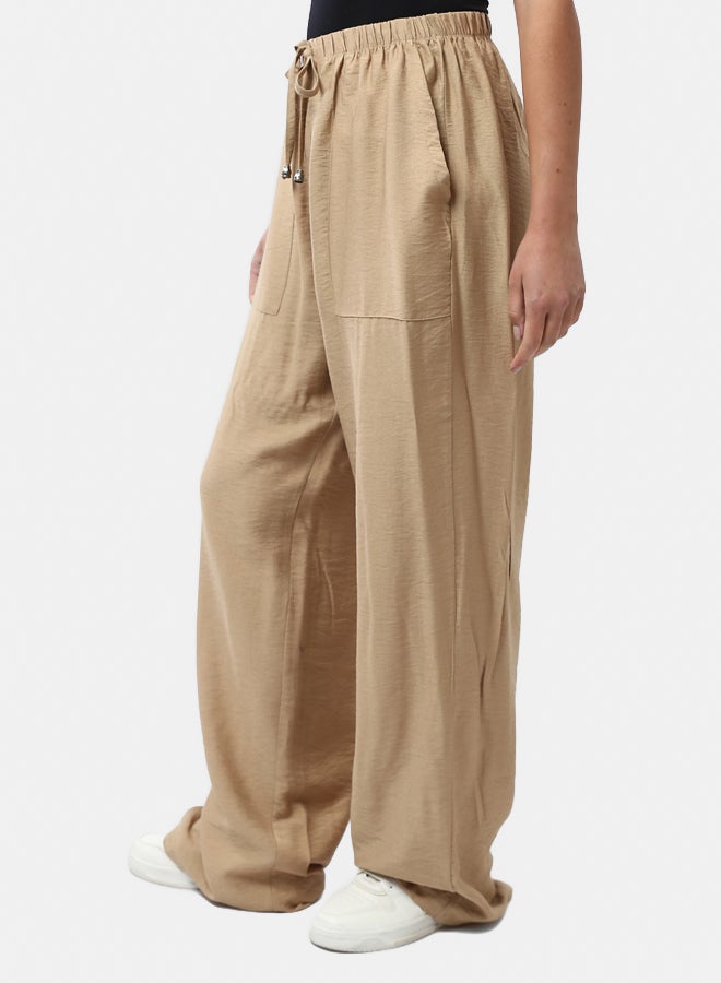 RAVIN Elastic Waist Textured Wide Pants - Image 3