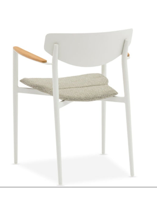 Chateaux Timo Dining Chair - White Aluminum Seat - Image 2