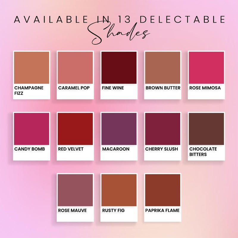 Coloressence Roseate OhMyKiss Transfer Proof Liquid Lipsticks Hydrating Matte Effect Super Pigmented Quick DryPaprika Flame6ml - Image 4