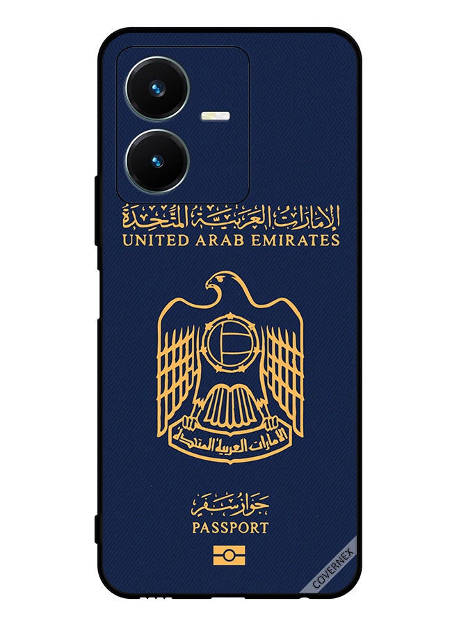 Covernex Protective Case Cover For vivo Y22 Uae Passport Pattern - Image 1