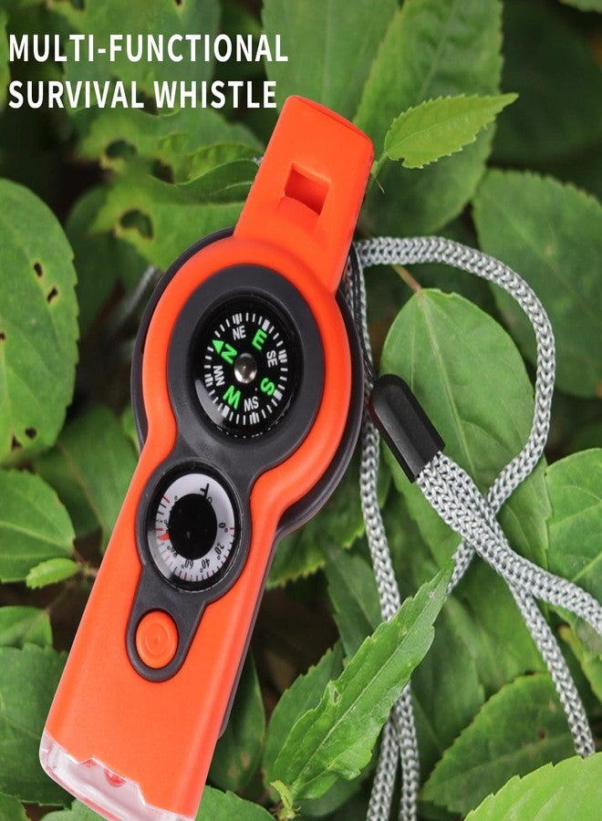 Binboll Emergency Survival Function Whistle, Outdoor Multifunctional Tool Safety Whistle with Lanyard, Ideal for Kayaking, Boating, Hiking, Camping, Climbing, Hunting, Fishing, Rescue Signaling(orange) - Image 3