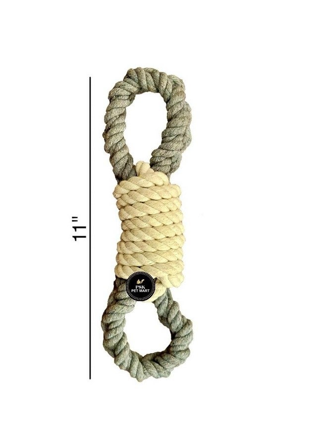 بت لعبة حبل للكلاب - مجموعة من 5 قطع من ألعاب الحبل المتينة للكلاب الكبيرة والمتوسطة الحجم - لعبة مضغ للكلاب - ألعاب حبل قوية ومتعددة الملمس - Image 2