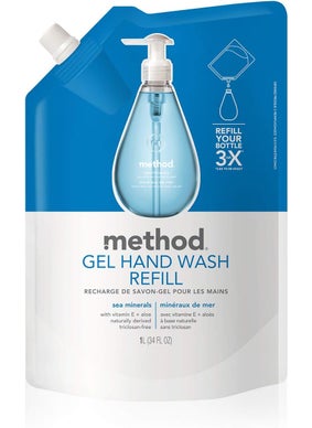 Method Method Gel Hand Soap Refill Sea Minerals 34 oz 1 pack Packaging May Vary 