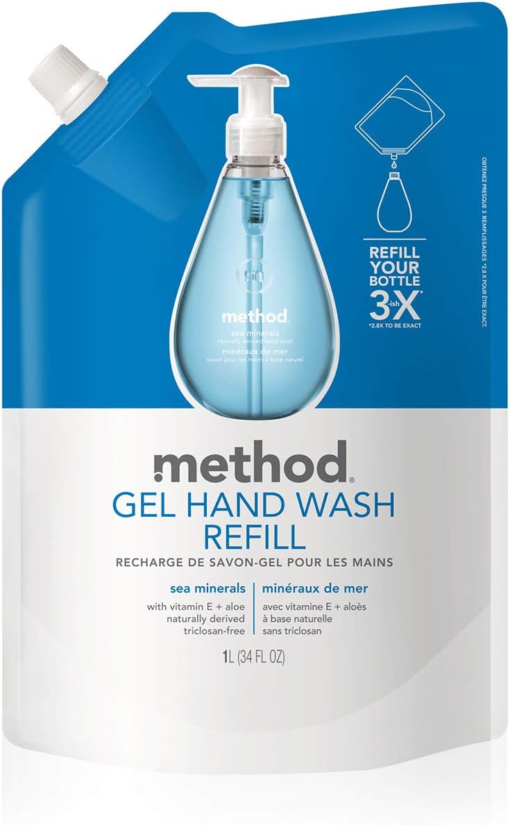 Method Gel Hand Soap Refill Sea Minerals 34 oz 1 pack Packaging May Vary