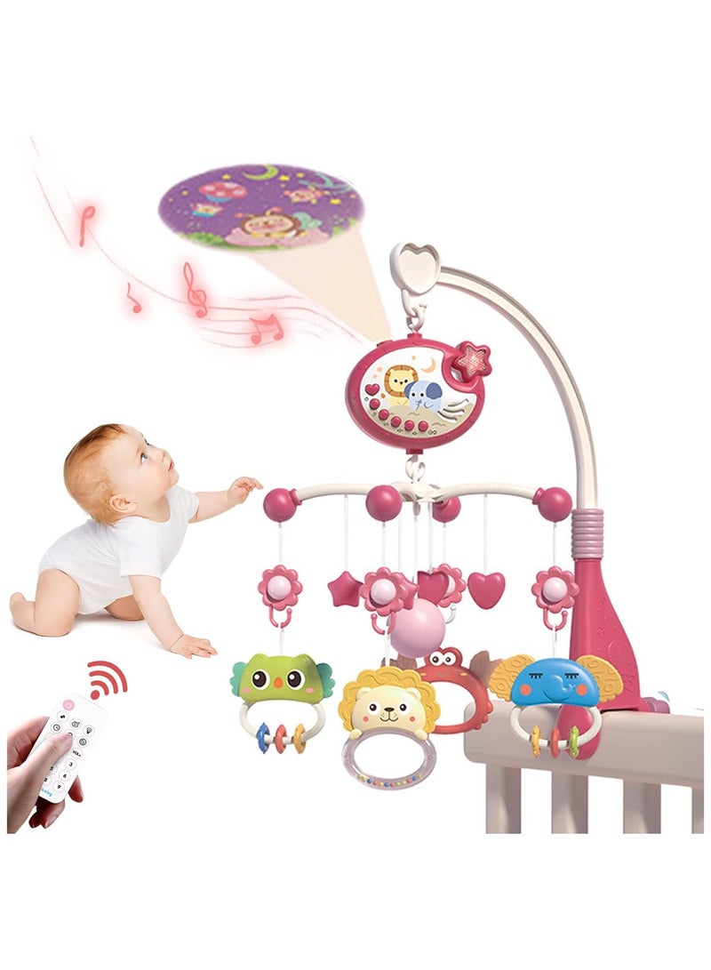 YelaJoy Baby Music Crib Rattle,Crib toys hanging with Light and Music Box with Starry Sky Projection Function,Toys for Newborns 0-24 Months - Image 1