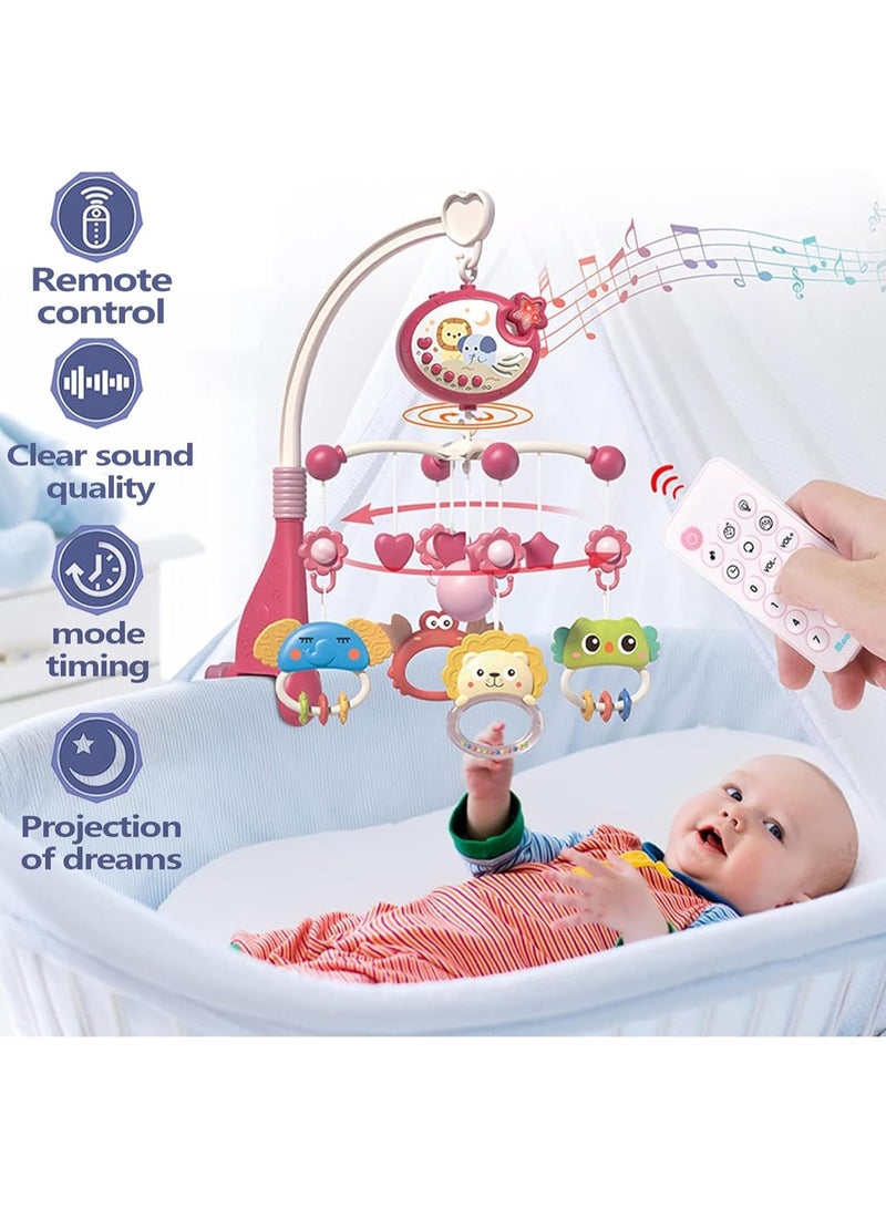 YelaJoy Baby Music Crib Rattle,Crib toys hanging with Light and Music Box with Starry Sky Projection Function,Toys for Newborns 0-24 Months - Image 2