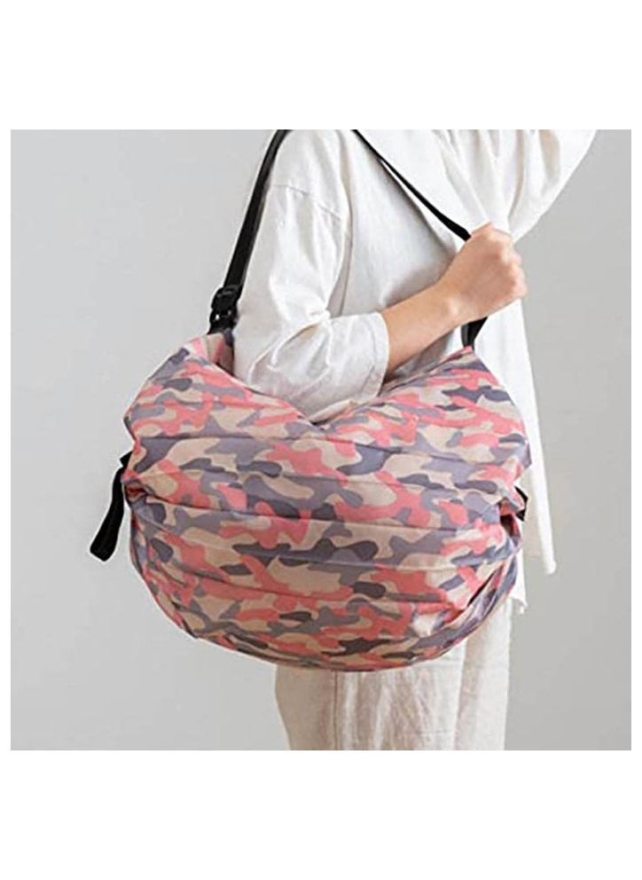 Generic - Reusable Foldable Shopping Bag Or Beach bag Or Reusable Folding Pouch Travel Bag, Waterproof Outdoor Large Capacity Portable Grocery Bag - Image 1
