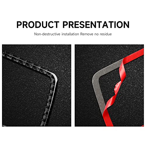 BRMYL Carbon Fiber for 2008-2014 Dodge Challenger Accessories Center Console Air Condition Outlet Vent Trim Decals for Dodge Challenger Accessory - Image 5