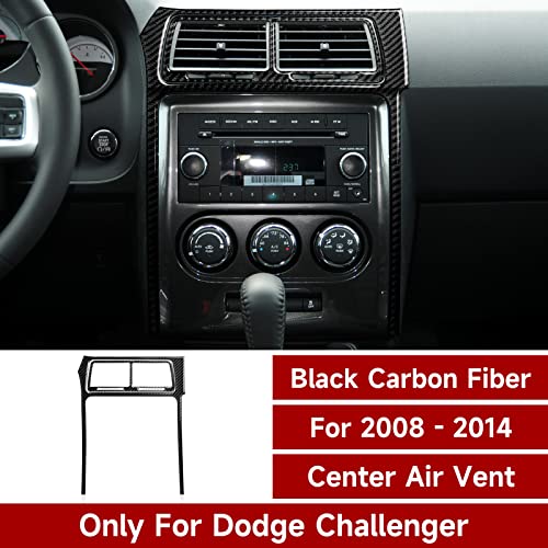 BRMYL Carbon Fiber for 2008-2014 Dodge Challenger Accessories Center Console Air Condition Outlet Vent Trim Decals for Dodge Challenger Accessory - Image 3