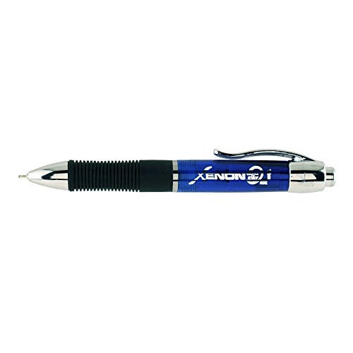 ITOYA Xenon Retractable Ballpoint Pen with Rubber Grip, 1.0mm Medium Point, Ocean (XE-100BU) - Image 1