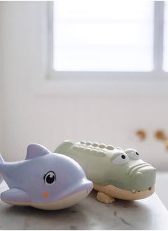 SUNNY LIFE Dolphin Water Squirter For Bath Time Or Swimming Pool Pastel Lilac  - Image 2