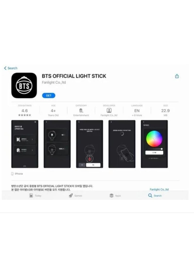 Lightstick BTS Army Bomb V4 متوافق مع تطبيق Bluetooth - pzsku/Z8926780B2B109297C391Z/45/_/1652321936/143b1c7b-a753-4912-9c5e-954177edd4f3