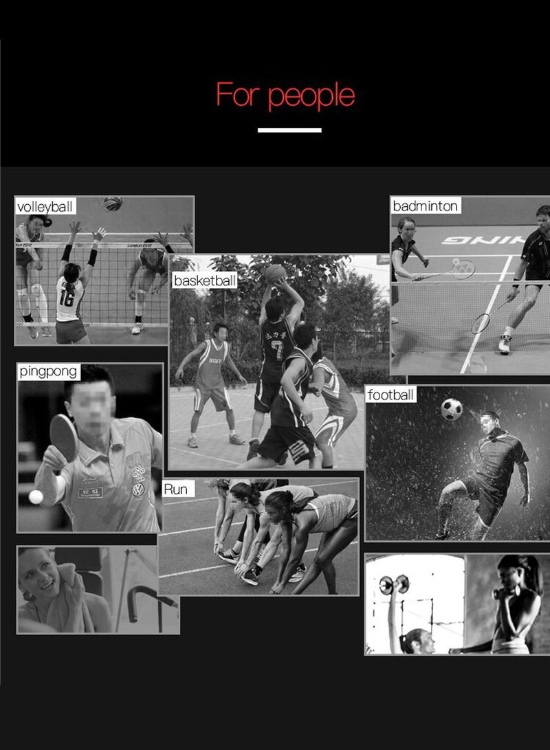 Sport and Yoga Headband For Men and Women Absorb Sweat Fitness Workout for Running Jogging Basketball Football Dancing Cycling Yoga Hiking Camping. Black Color Super Light Headband Fits All and Enhanc - Image 5