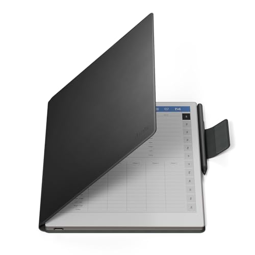 Ayotu Case for Remarkable Paper Pro, Premium PU Leather Book Folio with Pen-Buckle, Smart Magnetic Cover for Remarkable Paper Pro 11.8" Color Tablet Only, Bundle with Premium Membership (Black) - Image 1