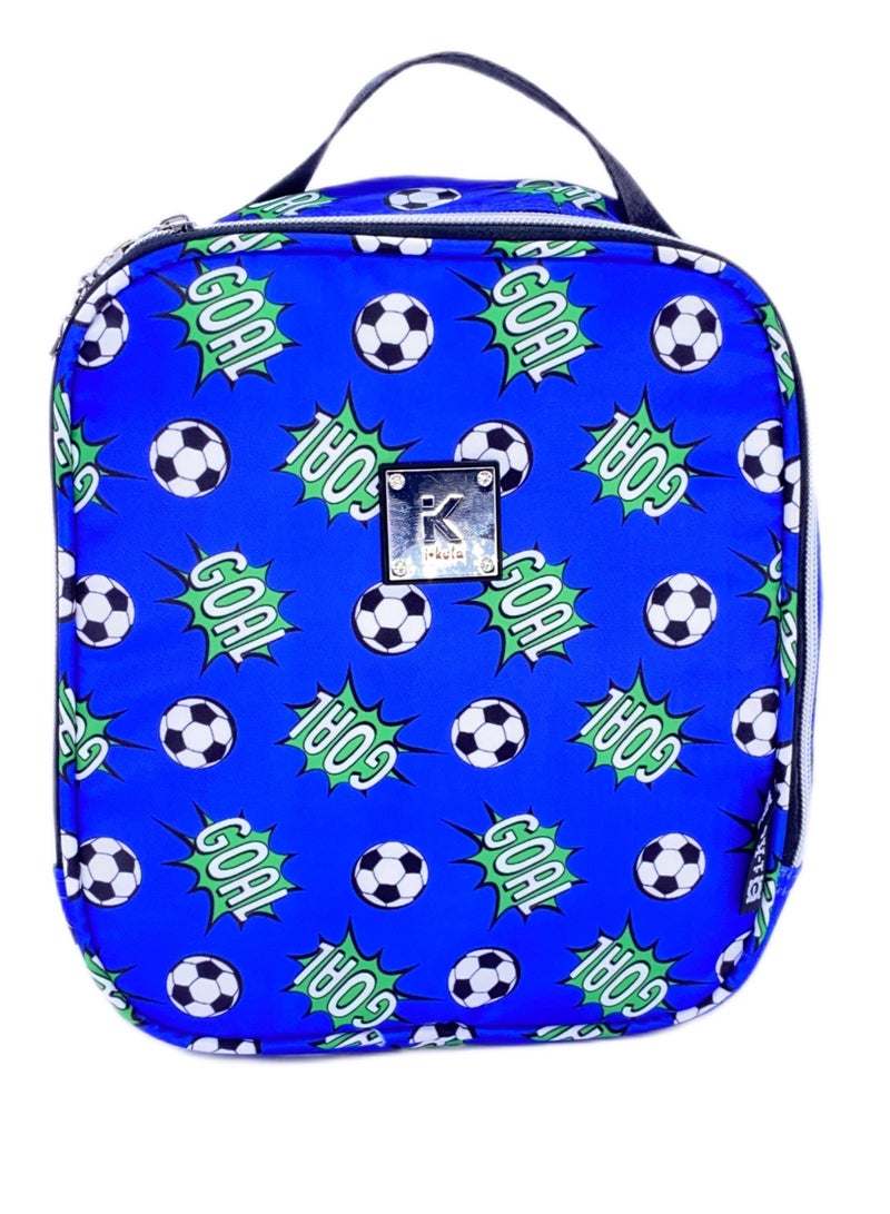 i-kola School backpack with premium Lightweight Football backpacks with favorite personalized trending characters bookbags which includes Lunch bag and pencil Case school bag For boys (16Inches) - Image 5