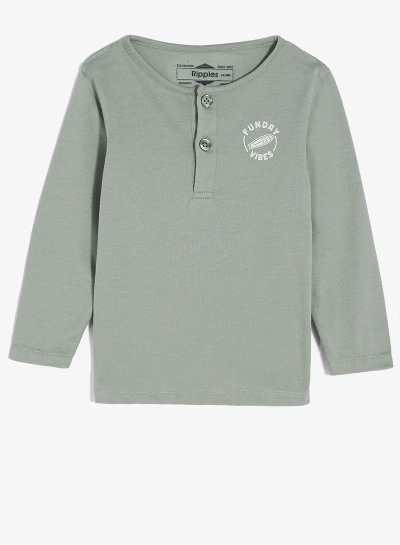 ريبلز مع نمشي طقم بيجامة أولاد بأكمام طويلة