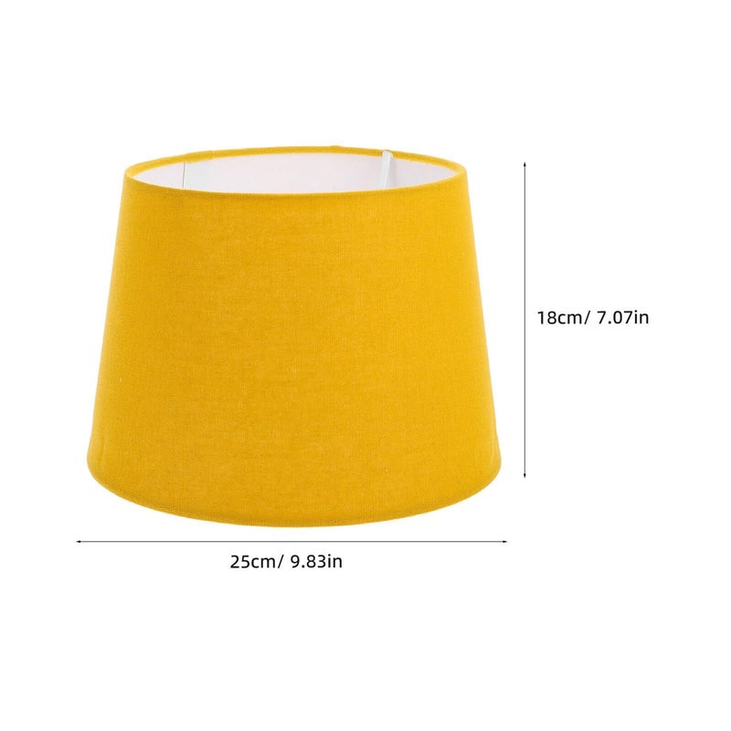 Vintage Fabric Lampshade For Table Floor Lamp With Metal Frame Adjustable Cloth Light Cover - Image 3