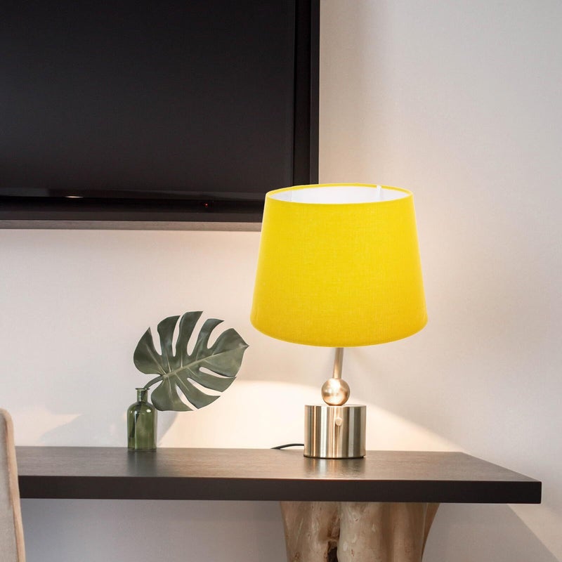 Vintage Fabric Lampshade For Table Floor Lamp With Metal Frame Adjustable Cloth Light Cover - Image 5