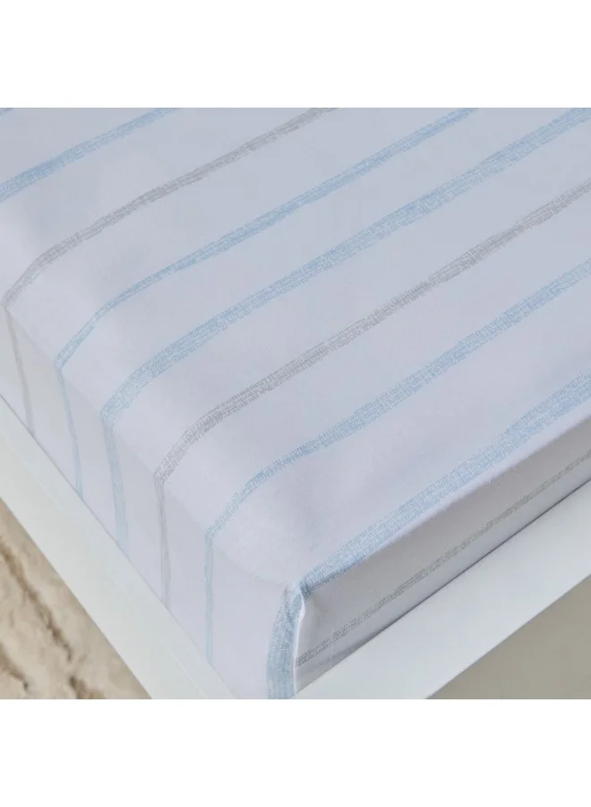 Home Box Aurora Jason Printed Cotton Queen Fitted Sheet 200 x 33 x 150 cm