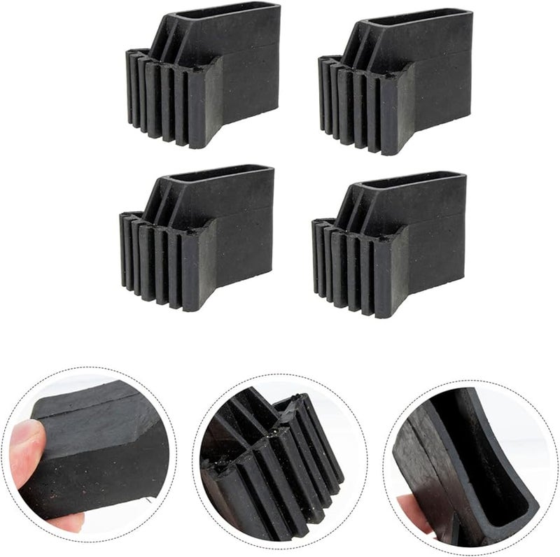 4 Pcs Heavy Duty Rubber Ladder Feet Covers Leg Mats For Construction Home Office - Image 5