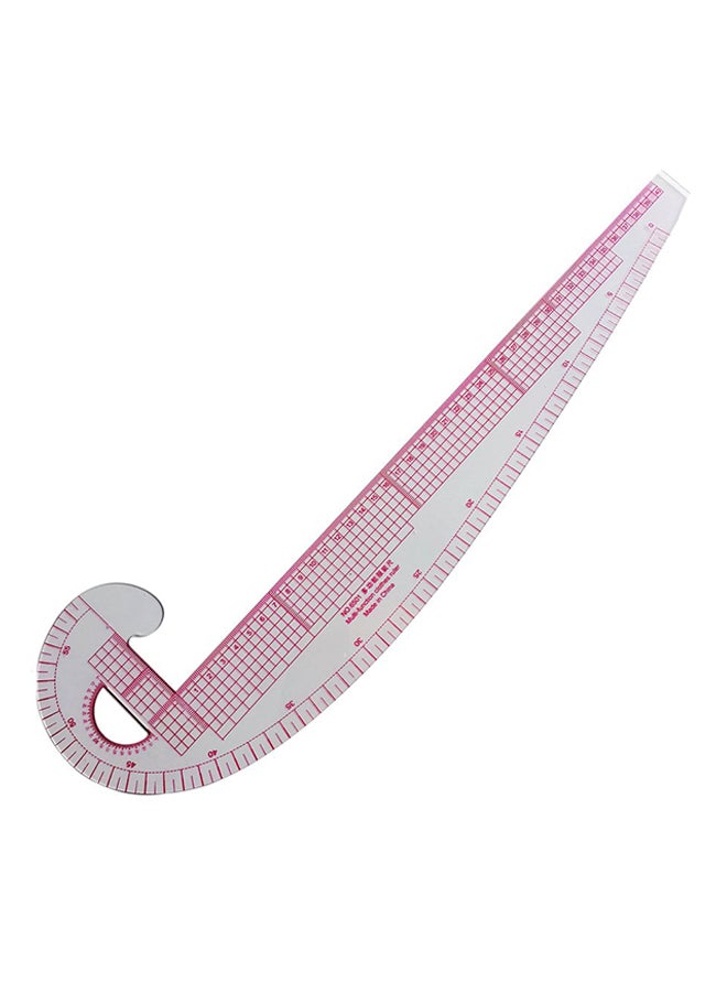 Sewing French Curve Ruler White/Pink - Image 1