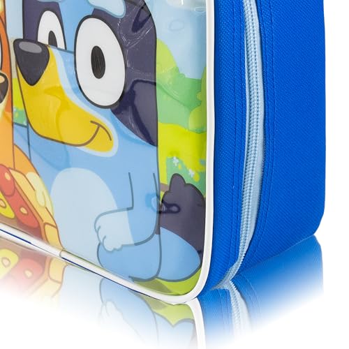 Fast Forward Bluey Lunch Box for Kids | Bluey and Bingo Insulated Lunch Bag Lunch Box for Boys, Girls, Unisex, Toddlers| Bluey Blue Reusable Lunchbox - Image 4