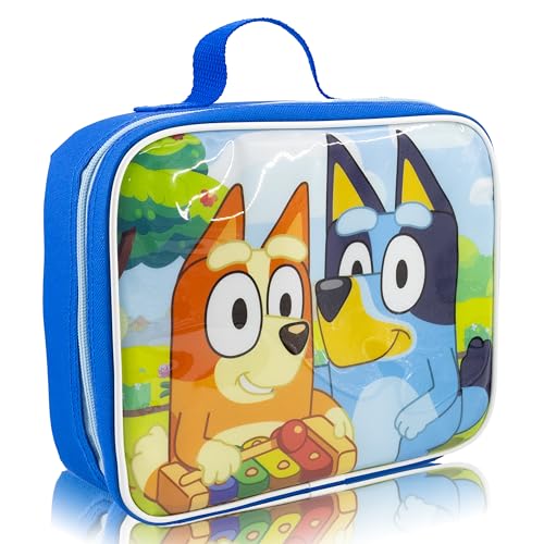 Fast Forward Bluey Lunch Box for Kids | Bluey and Bingo Insulated Lunch Bag Lunch Box for Boys, Girls, Unisex, Toddlers| Bluey Blue Reusable Lunchbox - Image 2