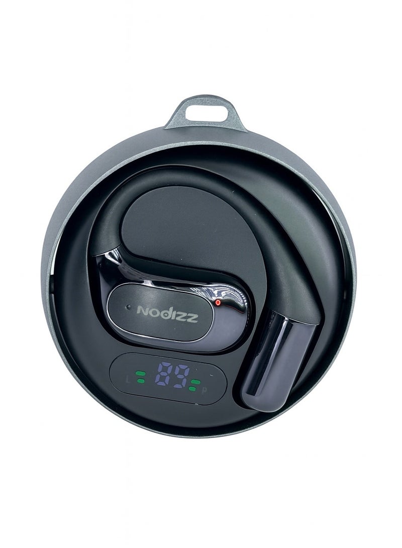 Nodizz M12 V5.4 Wireless Earbuds with LED Display | Sports Earhook Design | Deep Bass, Long Battery Life, Fast Charging Bluetooth Earphones - Image 5