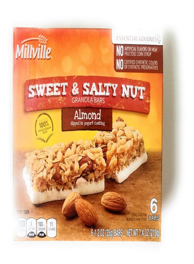 Millville Sweet & Salty Nut Granola Bars - Almond Flavor - 6 bars - 2 pack - Image 2