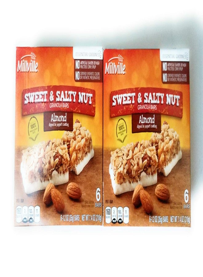 Millville Sweet & Salty Nut Granola Bars - Almond Flavor - 6 bars - 2 pack - Image 1