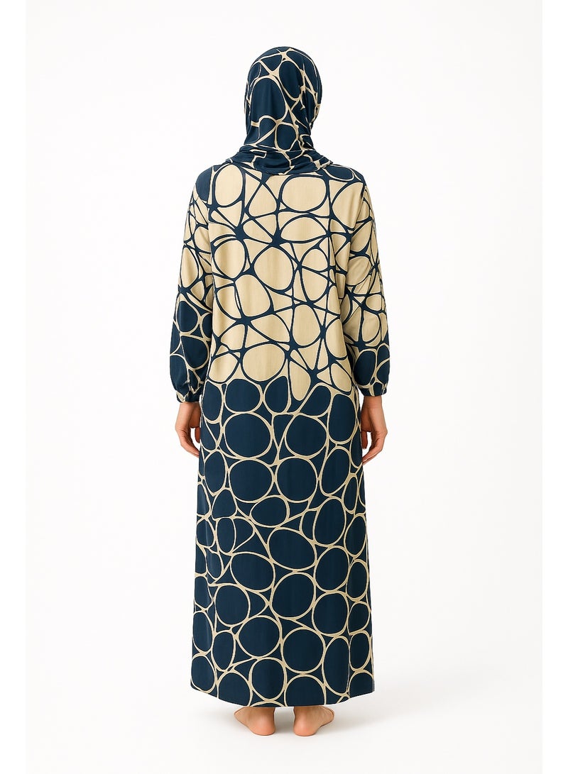 إسدال زبده اسود انيق يفيض ورُقيًّا عباءة صلاه تصميم محتشم واسع يمنحك راحة في الحركة واناقة في الظهور قطعة عملية تناسب البيت والصلاة والخروج بخطوات واثقة وفخامة  كود 300018 - Image 5