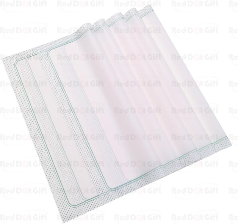 Red Dot Gift Pack of 20 Sheets Waterproof Floral Wrapping Paper 57x57cm for DIY Crafts - Image 3