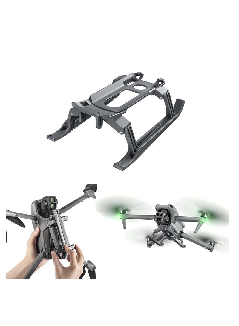 Foldable Landing Gear Kit for DJI Air 3 Drone Accessories Grey Extended Height Leg Set - Image 1