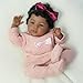 KSBD Realistic Reborn Baby Doll Black Girl 18 Inch Lifelike African American Newborn Real Life Handmade Soft Body with Accessories Gift Set for Kids 3 - Image 3