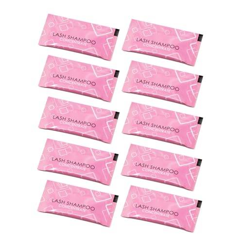 Embagol Lash Shampoo Concentrate Lash Cleaning for Eyelash Extensions Anti-allergic Hypoallergenic and Non-irritation Cleanser for Salon & Home Use(10 bags) - Image 1