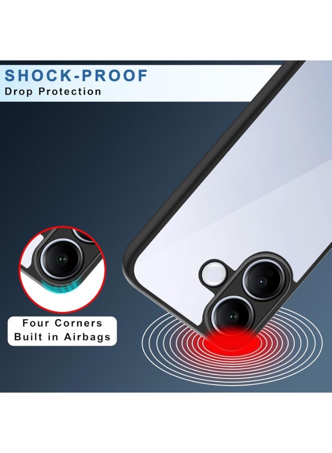 جراب لهاتف Vivo V60 Lite، جراب خلفي صلب شفاف مقاوم للصدمات، جراب مضاد للاصفرار، حماية 360 درجة، جراب خلفي شفاف من مادة TPU لهاتف Vivo V60 Lite - Image 2