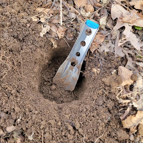 BoglerCo Ultralight Backpacking Trowel, 0.48 oz (13.5g) Blue - Image 5