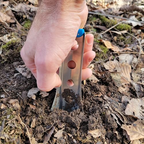 BoglerCo Ultralight Backpacking Trowel, 0.48 oz (13.5g) Blue - Image 4