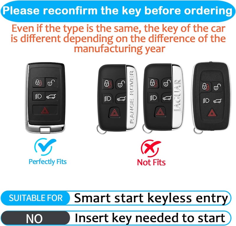 Sindeda Land Rover Key Fob Cover with Keychain - Image 2