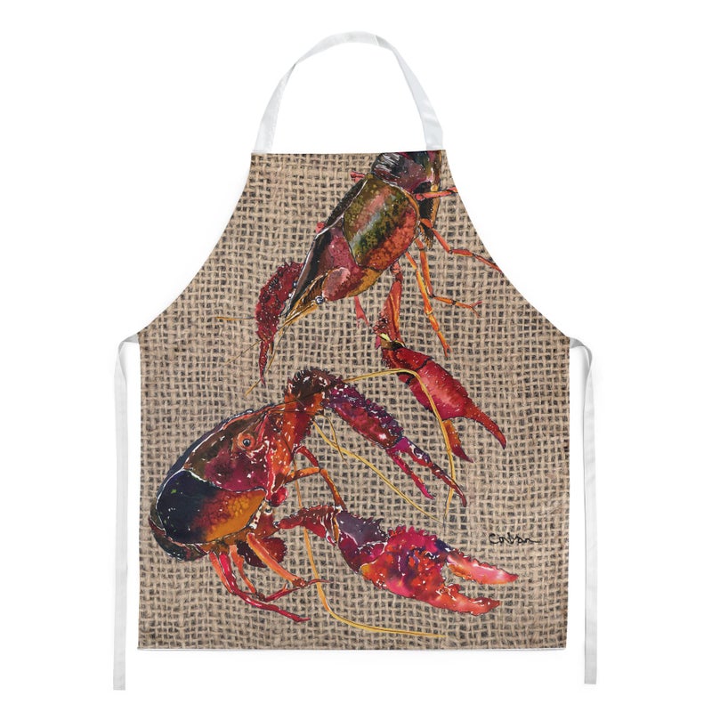 Caroline's Treasures 8739APRON Crawfish Apron Cooking Kitchen Server Baking Crafts Gardening for Adult Women Men, Unisex, Large, Multicolor - Image 5