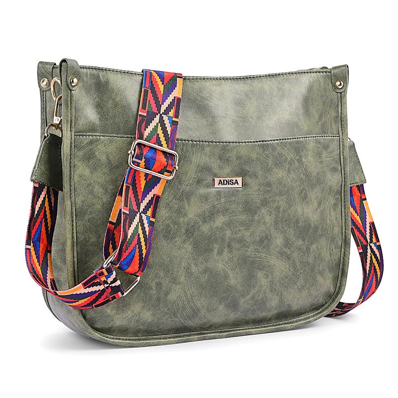 ADISA trendy hobo shoulder handbag for women and girls with crossbody sling belt (AD4082) - Image 1