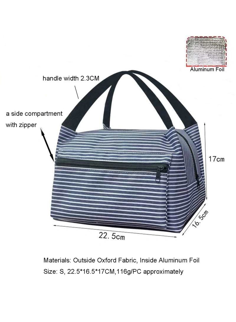 DB Innov. Lunch Bag, Insulated Lunch Bag for Kids Adult Women Men, Reusable Size S 22.5*16.5*17CM Capacity Lunch Tote Bags, Leakproof Food Lunch Containers, Thermal Cooler Bag for Work Travel Outdoor School Picnic, 4 colors. - Image 2