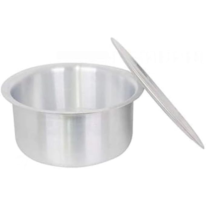 Ayda 21 Heavy Guage Tope Aluminium Cooking Pot With Lid Silver - Image 2