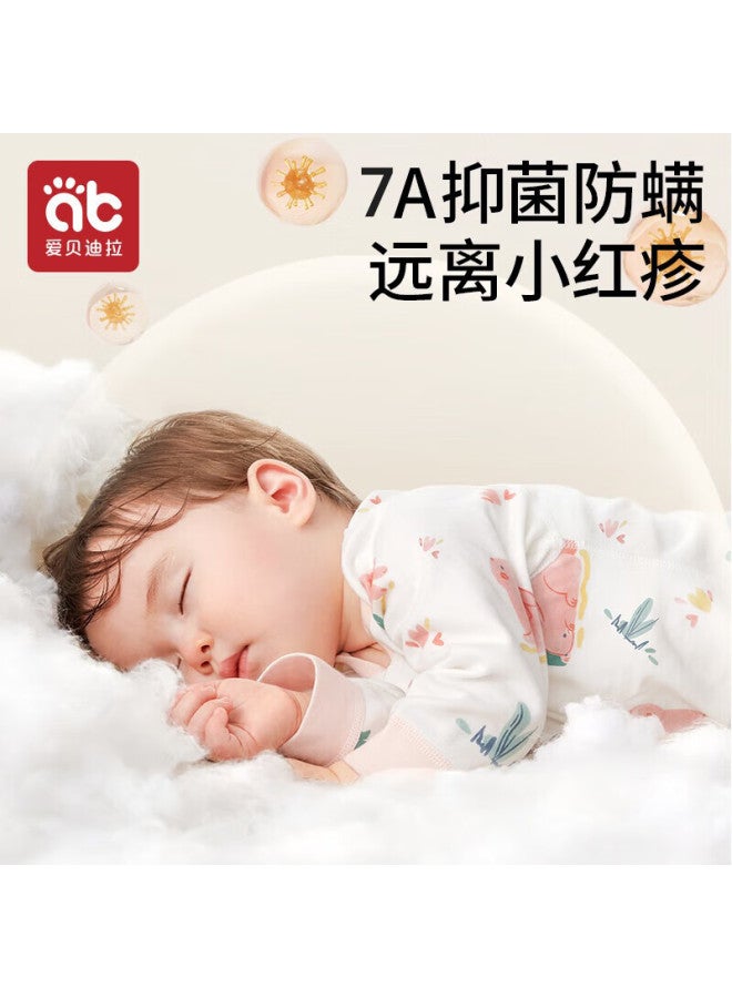 Aibedila Newborn Baby Romper Spring And Autumn Cotton Jumpsuit Uni Baby Front-opening Crawling Suit Early Autumn Onesie