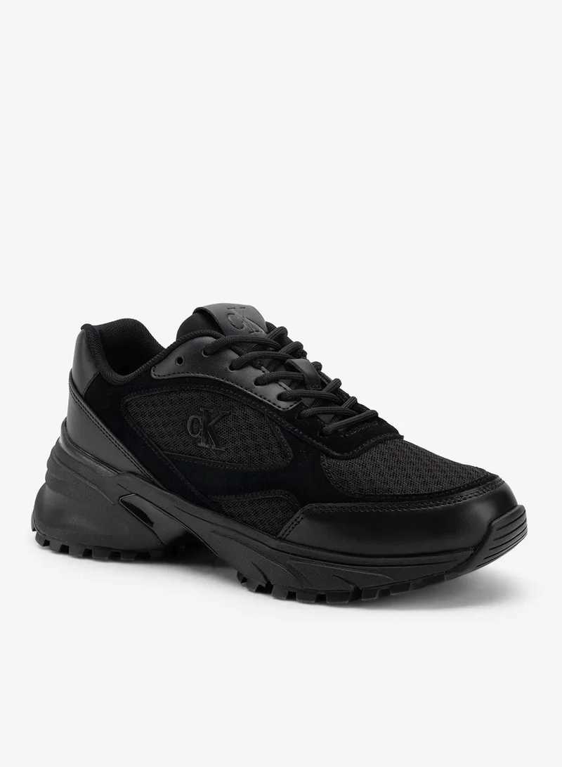 Calvin Klein Jeans  Leather and Breathable Mesh Trainers for Women | Best Price UAE